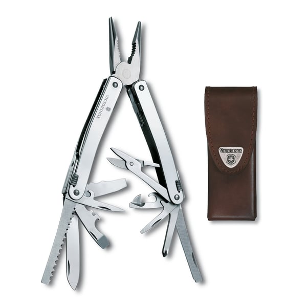 VICTORINOX SWISSTOOL SPIRIT INC LEATHER CASE 3.0224.L