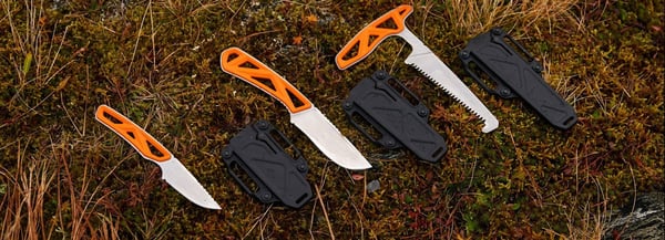 GERBER EXO-MOD SET JAKTKNIVAR,  Set med 2 st Gerber jaktknivar & Gerber bensåg