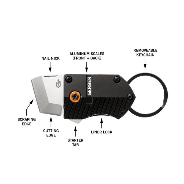 GERBER KEY NOTE CLIP FOLDING KNIFE