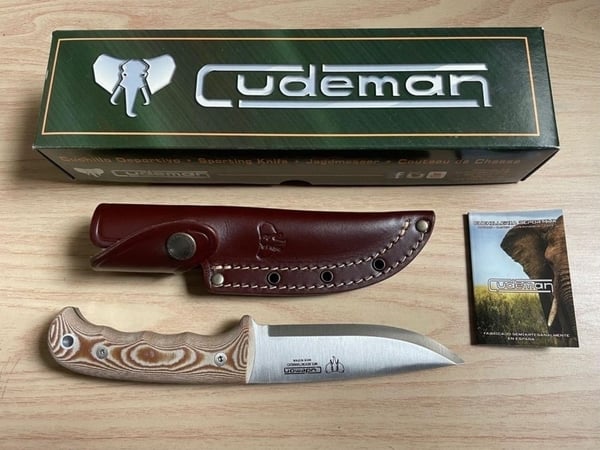 CUDEMAN 148-X BUSHCRAFT, fulltångekniv, bushcraft kniv, jaktkniv