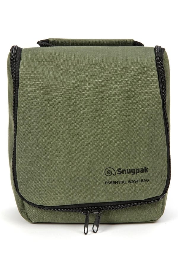 SNUGPAK ESSENTIAL WASH BAG OLIVE, necessär med spegel