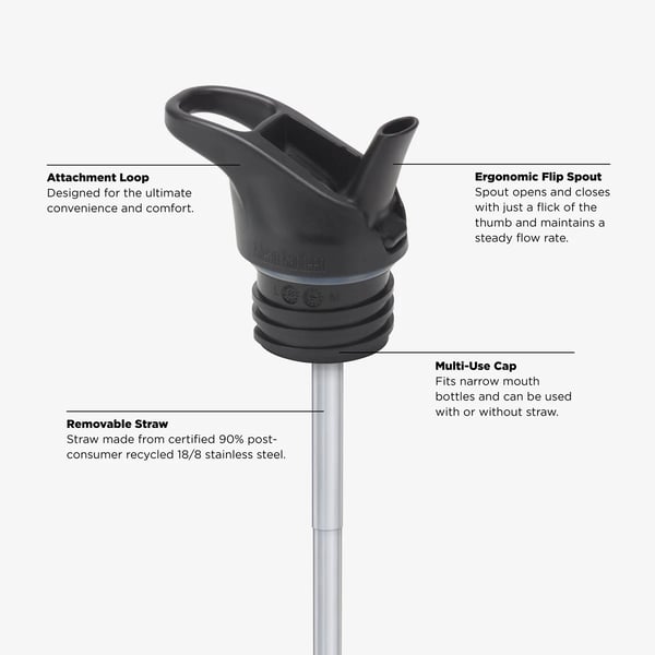 KLEAN KANTEEN CLASSIC NARROW 355 ML FLIP SEAL SPORT CAP Leaping Unicorns Purple