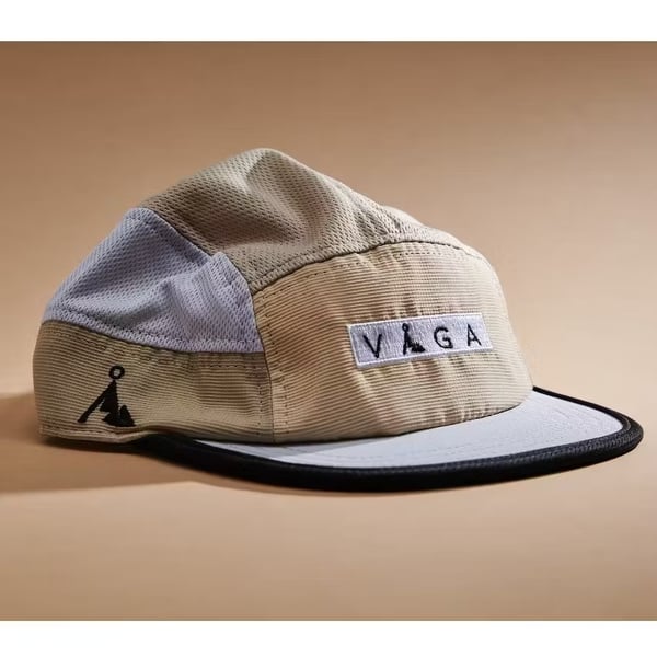 VÅGA CLUB CAP MIST GREEN / MIST GREY / CREAM , löparkeps, funktionskeps