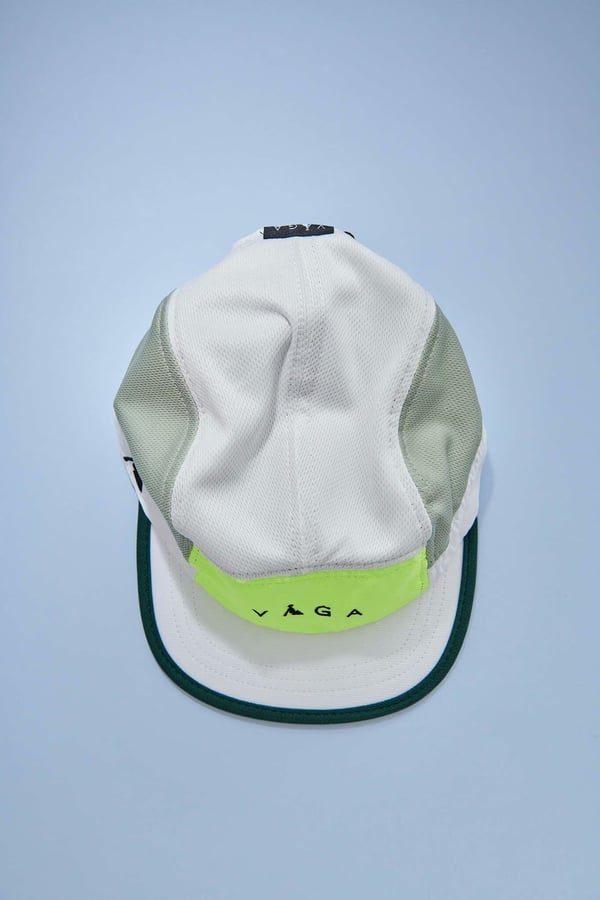 VÅGA CLUB CAP CHALK WHITE/ EUCALYPTUS GREEN/ NEON YELLLOW/ RACING GREEN