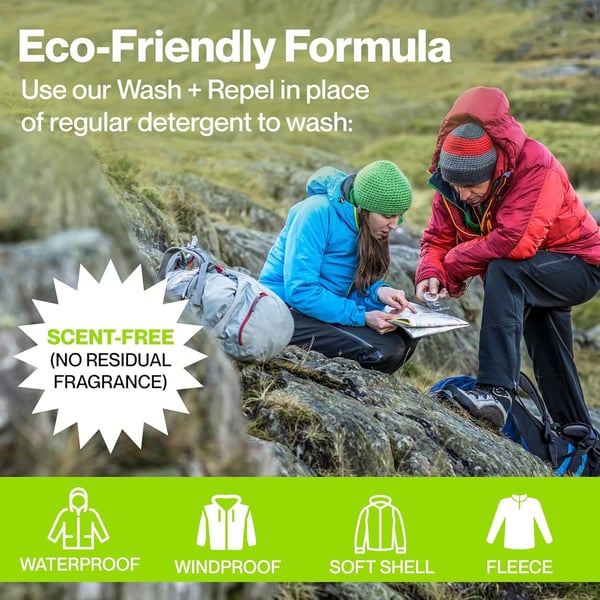 GRANGERS WASH + REPEL CLOTHING 2IN1 1L, tvättmedel funktionskläder