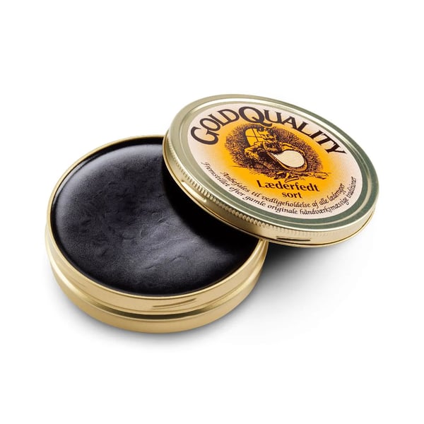 läderfett svart, skovax svart, GOLD QUALITY LAEDERFETT 190 ML BLACK
