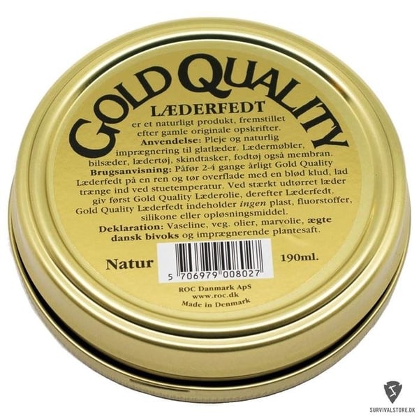3-PACK GOLD QUALITY LÄDERFETT 190 ML NATURFÄRG, läderfett, skovax naturfärg