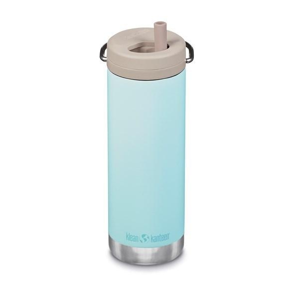 KLEAN KANTEEN TKWide 473 ml Twist Cap Blue Tint , termosmugg med sugrör