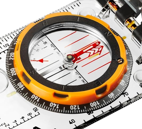SILVA EXPEDITION S COMPASS, spegelkompass alpin skidåkning för vertikal lutning