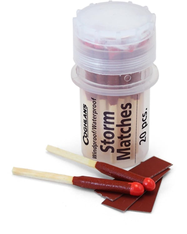 vattensäkra tändstickor, COGHLANS WINDPROOF/ WATERPROOF STORM MATCHES CG1170