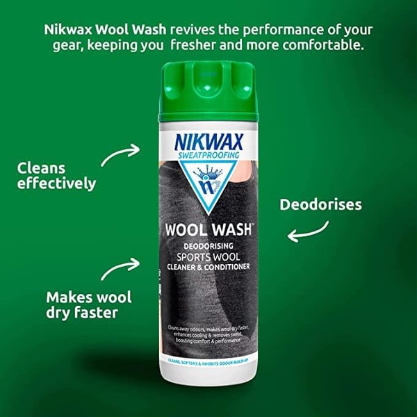 NIKWAX WOOL WASH 300 ML, tvättmedel ullplagg, ulltvättmedel