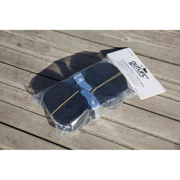 spännband kajak tackräcke,  OUTLIFE SPÄNNBAND 38 mm X 3.5 m, 2-pack, 010261