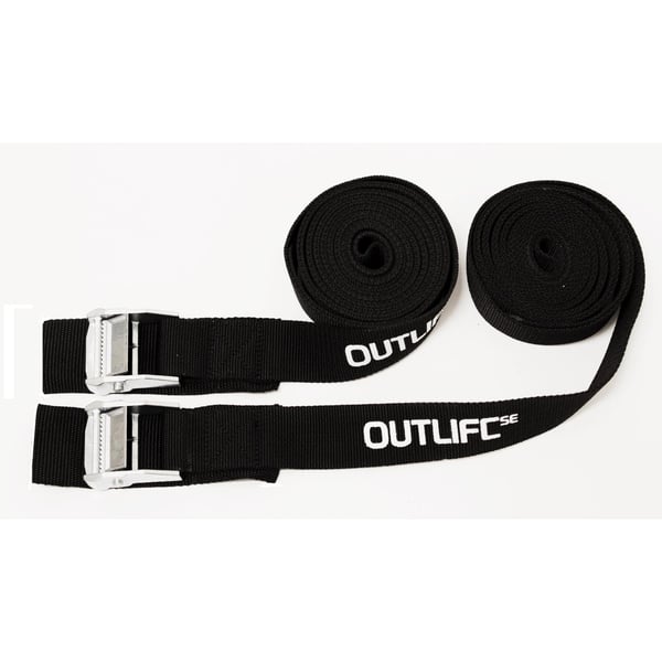 spännband kajak tackräcke,  OUTLIFE SPÄNNBAND 38 mm X 3.5 m, 2-pack, 010261