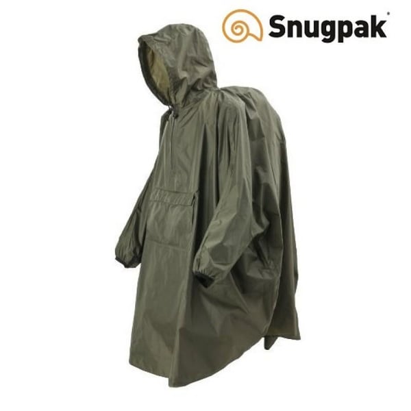 SNUGPAK ENHANCHED PATROL PONCHO olive, poncho för ryggsäck