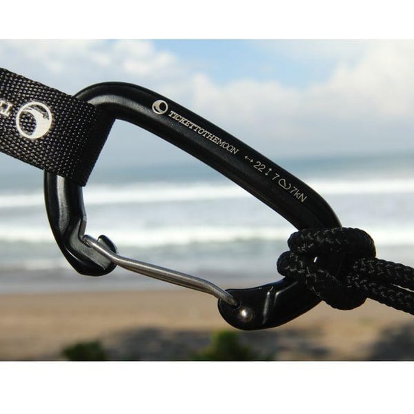 karbinhakar hammock, TICKET TO THE MOON 22 kN CARBINER