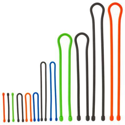 NITE IZE GEAR TIE REUSEABLE RUBBER TWIST TIE 12-PACK, gummerad böjbar vajer