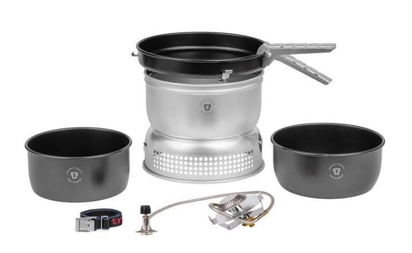 TRANGIA 25-5 UL Non-stick, Välj spritbrännare eller gasolbrännar i scroll-listan