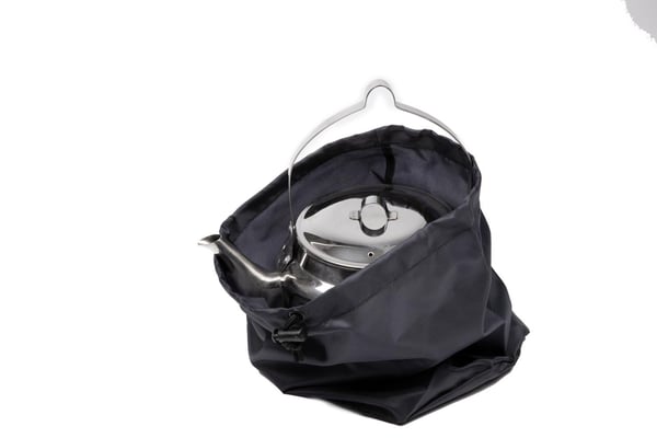 KAFFEPANNA OUTDOOR ROSTRFRITT STÅL 2 L BRIV inklusive skyddpåse