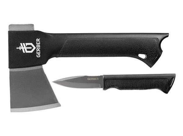 GERBER GATOR COMBO AXE + KNIFE + SHEATH, Gerber yxa med kniv i handtaget