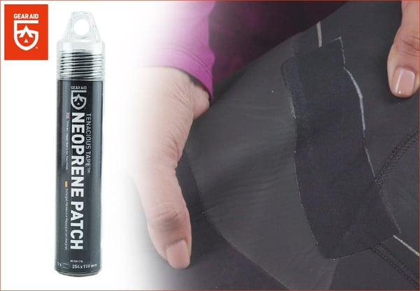 GEAR AID IRON-ON NEOPRENE PATCH, lagningslapp neopren, strykbar lagning neopren