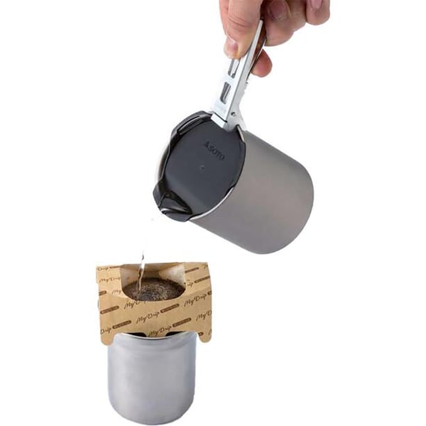 SOTO THERMOSTACK SSOD-TSK, termosmugg titanium, kokärl titanium
