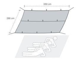 EXPED TARP II, Exped tarp för 2-3 personer