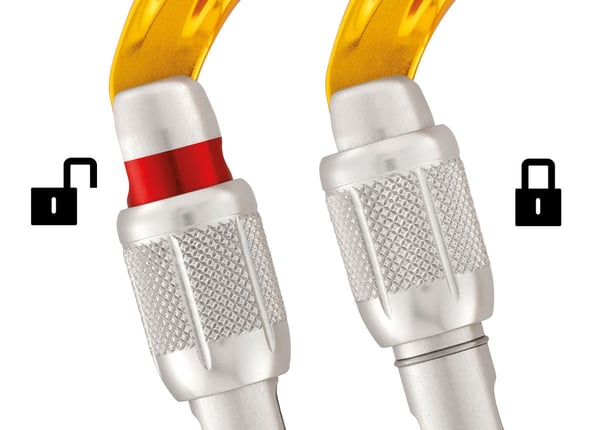 PETZL SM´D SCREW-LOCK CARBINER Orange