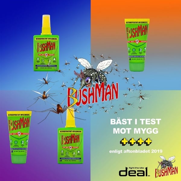 BUSHMAN MYGGMEDEL DRYGEL 75 ML, myggmedel bäst i test
