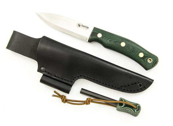 CASSTRÖM NO.10 SWEDISH FOREST KNIFE GRÖN MICARTA ROSTRFRITT ink eldstål 13127