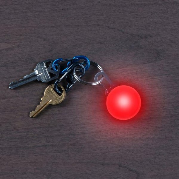 NITE IZE SPOTLIT LED CARBINER RED, mini led för hundhalsband, led för nyckelring