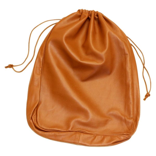 förvaringspåse skinn grilljärn dubbelt mm, OUT360 SKINNPÅSE BRUN 30 x 38 cm