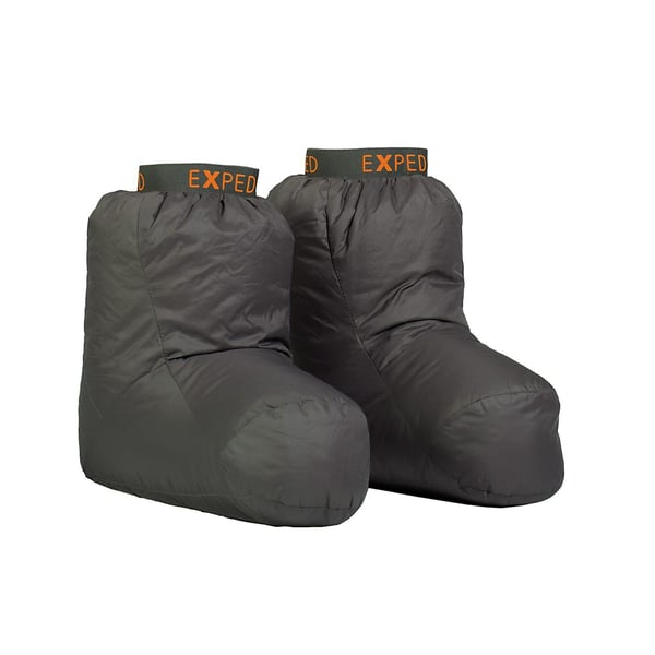 EXPED DOWN SOCK Dark Charcoal, sockor dun