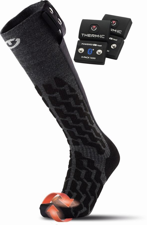 THERMIC POWERSOCK HEAT FUSHION+S-PACK 1400B, skidsockor med batteri & bluetooth