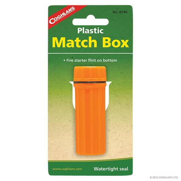 COGHLANS PLASTIC MATCHBOX CG8746, vattentät behållare tändstickor