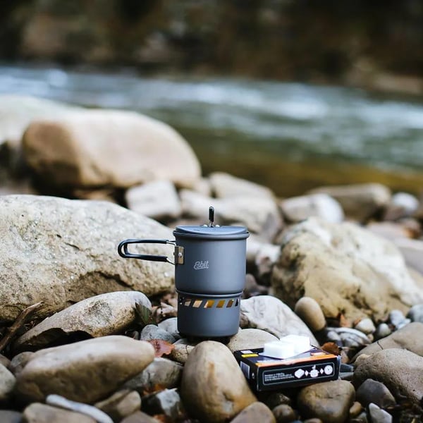 ESBIT SOLID FUEL COOKSET 585 ML HARD ANODISED ALU, kök fast bränsle