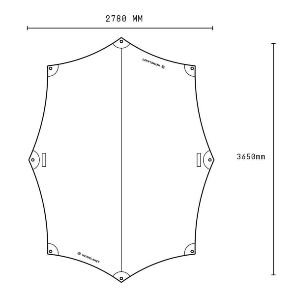 HEIMPLANET DOWN M TARP GREY