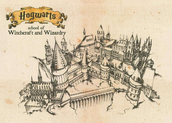 A3-tuloste - Harry Potter - Tylypahkan koulu