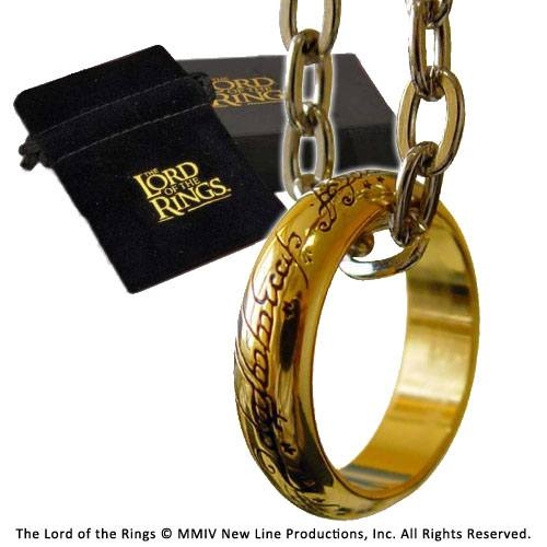 Sagan om Ringen - Lord of the Rings smycke - The One Ring - Guldplätterad