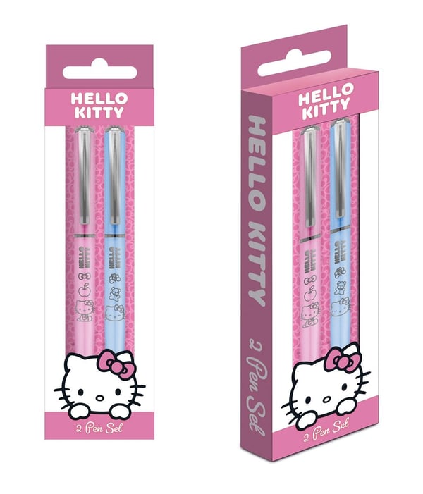 Kynäsetti - HELLO KITTY (PINK) 2 KYNÄN SETTI