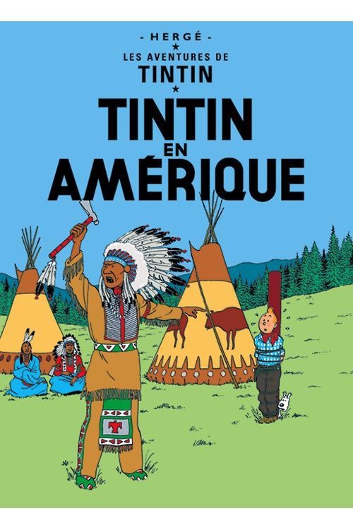 Juliste - Tintin en Amérique - Tintin Amerikassa