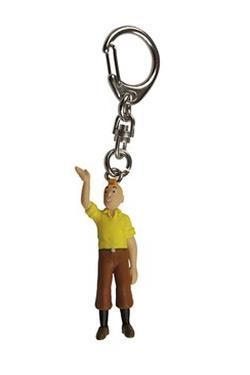 Tintin - Nøglering i plast - Tintin hilser
