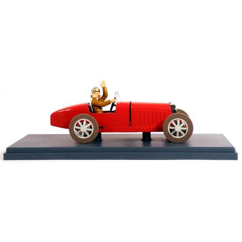Tintin - 1:24 Modellbil #41 - Bugatti - Bobby Smiles