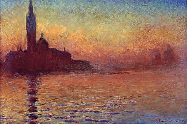 Claude Monet (San Giorgio Maggiore iltahämärässä)