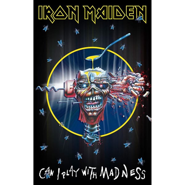 Plakatflag - Iron Maiden - Can I play with madness