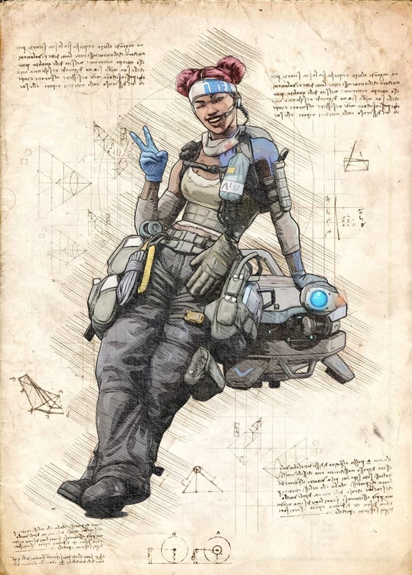 A3 Print - Overwatch-taideteos - Lifeline