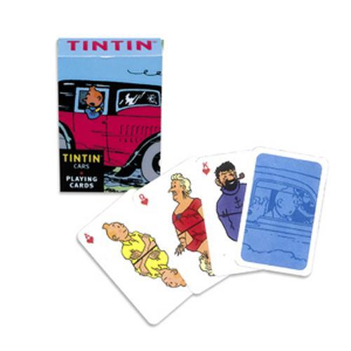 Tintin - Spillekort Bilmotiv Tintin - Spillekort Bilmotiv