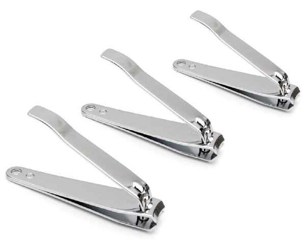 3-pakning Effektive Negleklippere i rustfritt stål 6,8 5,2 og 4,7 cm