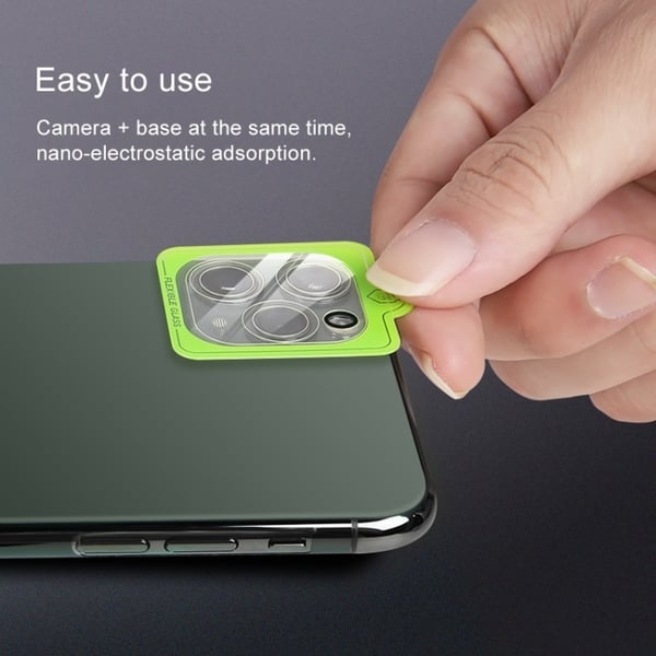 3-Pakke Linsebeskyttelse i Herdet Glass for IPhone 12 - Transparent