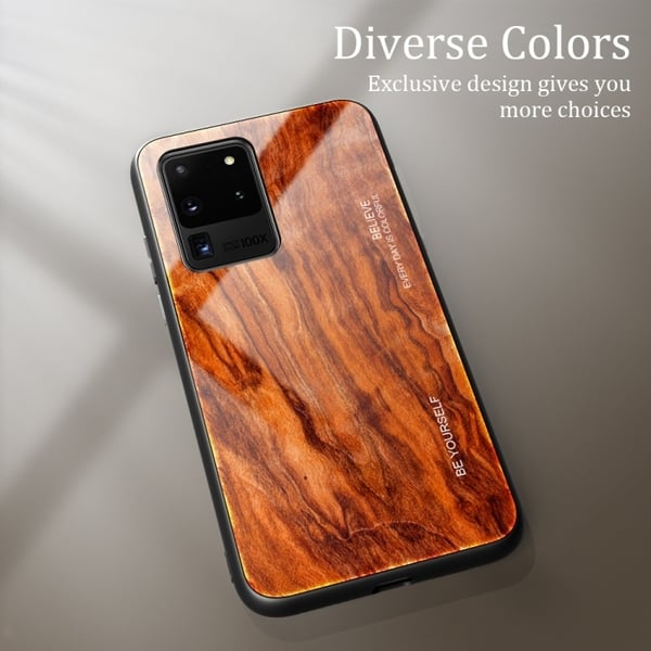 Samsung Galaxy S20+ Cover - Lakeret træ