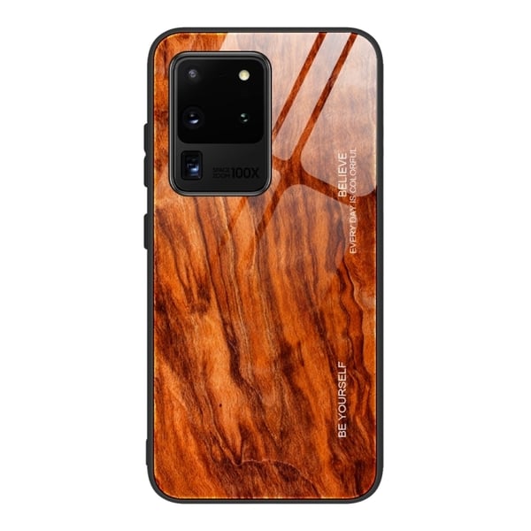 Samsung Galaxy S20 Cover - Lakeret træ